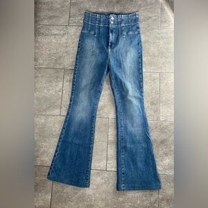 Free People We The Free Jayde Flare Jeans Women’s Size 30 High Rise Boho
